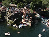 Festival skok do vody High Jump v Hímdicích, 31. ervence 2021.