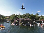 Festival skok do vody High Jump v Hímdicích, 31. ervence 2021.