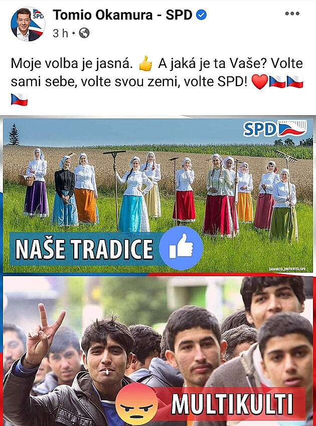 SPD pouila v kampani fotku pveckho spolku jezdsk Rozmarna z jezdu u...