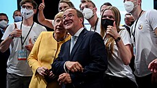 Angela Merkelová a Armin Laschet