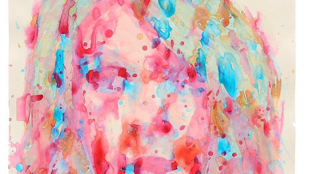 Vid�t sv�t op�t barevn�. Autoportrét Eriky Bornové z roku 2018 (akryl na...