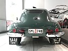 Dokonalé kivky zadní ásti vozu Saab 92 z roku 1950, zavazadlový prostor byl...