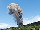 Erupce sopky Cumbre Vieja na Kanárských ostrovech na ostrov La Palma