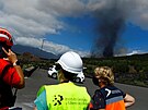 Erupce sopky Cumbre Vieja na Kanárských ostrovech na ostrov La Palma