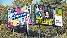 Billboardy Pirátů a STAN obsahují větší množství textu. SPOLU cílí pestrým... | na serveru Lidovky.cz | aktuální zprávy