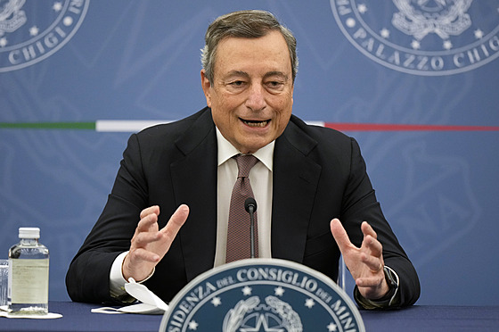 Italský premiér Mario Draghi