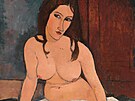 Amedeo Modigliani: Sedící akt, olej na plátn, 1917