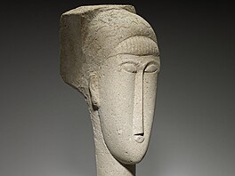 Amedeo Modigliani:Hlava, vpenec, 1911-12