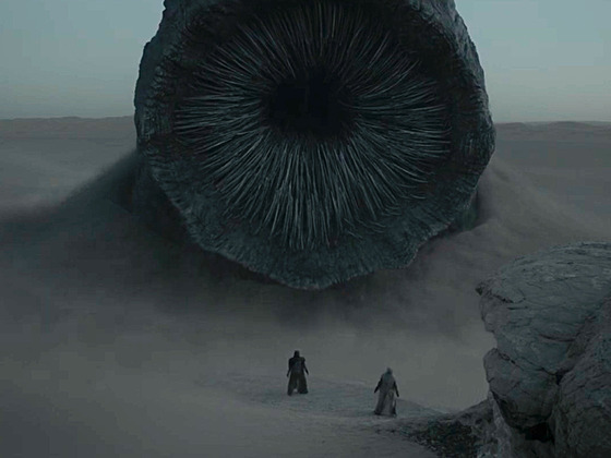 Píse�ný �erv z filmu Duna (2021).