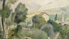 Otakar Kubín: Provensálská krajina olej na plátn�, 20.- 30. léta 20. století,...
