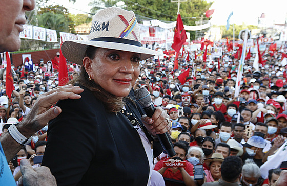 Kandidátka na prezidentku Hondurasu a bývalá první dáma Xiomara Castrová