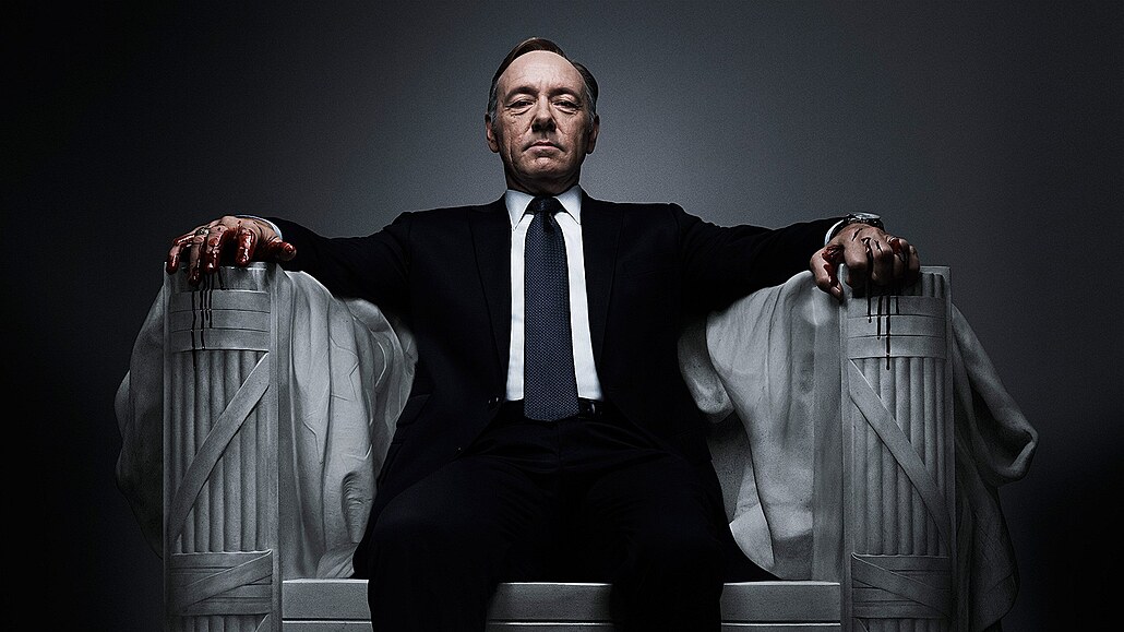 Kevin Spacey v hlavní roli seriálu House of Cards