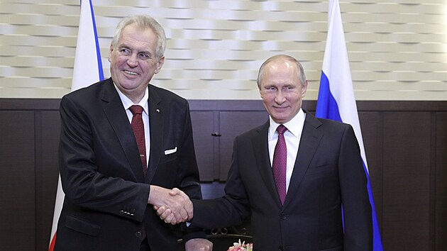 Milo Zeman a Vladimir Putin.