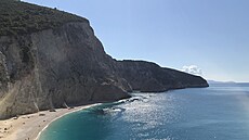 Lefkada. Západní pob�e�í tohoto �eckého ostrova nabízí úchvatné plá�e pod...