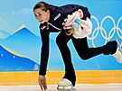 Kamila Valijevová na olympijských hrách v Pekingu 2022.