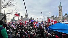 Protesty v kanadské Ottaw