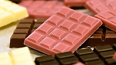 Růžová revoluce. S čokoládou jasně růžové barvy přišel na trh švýcarský výrobce...