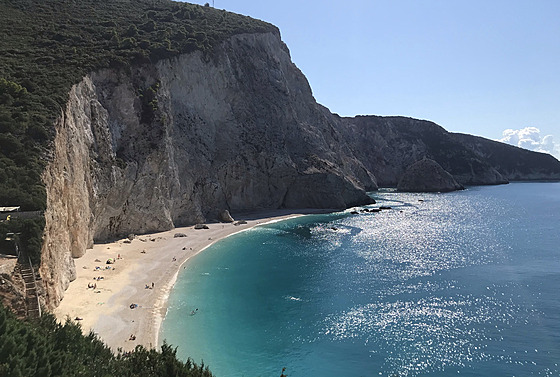 Lefkada, plá� Porto Katsiki pat�í k nejkrásn�j�ím míst�m, kde jsme se na tomto...