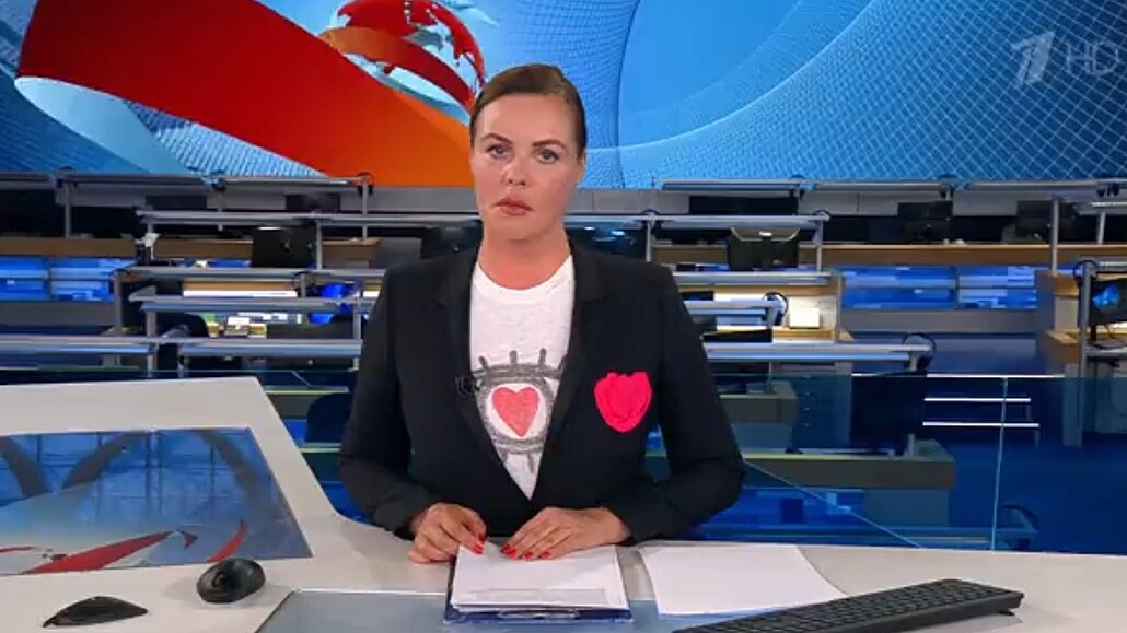Ruská státní televizní stanice Pervyj kanal (ilustrační foto).