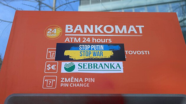Poupravený bankomat Sberbank