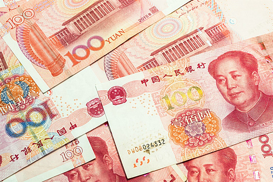 Čínská měna (ilustrační snímek).