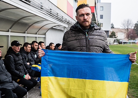 Na snímku ukrajinský boxer, olympijský vítz z Londýna 2012 Oleksandr Usyk,...