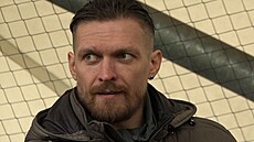 Oleksandr Usyk na fotbalu v Hradci Králové.