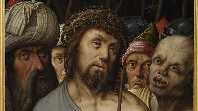 Posmívání Kristu, imitace obrazu Albrechta Dürera od Hanse Hoffmanna (1585–1592).