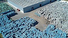 Plastové obaly ur�ené k recyklaci.