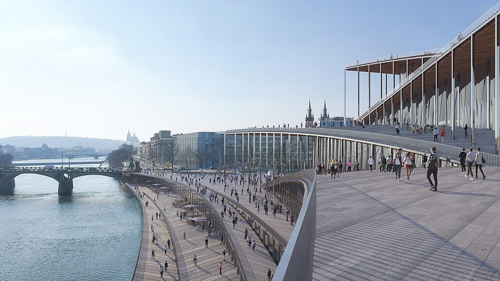 Vítězný architektonický návrh budovy nové filharmonie v Praze