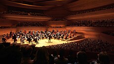 Vít�zný architektonický návrh budovy nové filharmonie v Praze