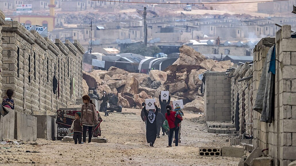 Domy v syrském Idlibu byly jedním z projekt pro uprchlíky. Turecká vláda nyní...