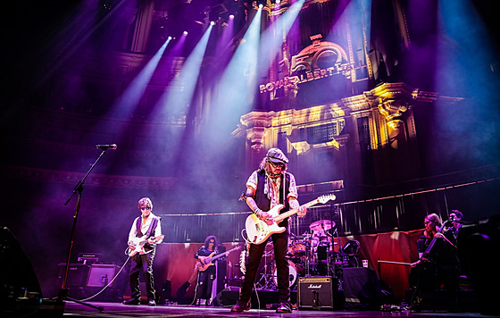 Jeff Beck a Johnny Depp v londýnské Royal Albert Hall