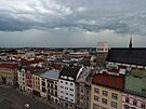 Zamraená obloha nad Olomoucí, 20. ervna 2022. Snímek byl poízen z ochozu...