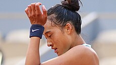 Čeng Čchin-wen v osmifinále letošního Roland Garros. | na serveru Lidovky.cz | aktuální zprávy