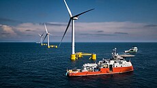 Větrné elektrárny v moři