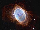 Vesmírný teleskop Jamese Webba: snímek jasné hvzdy uprosted planetární...