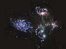 Vesmírný teleskop Jamese Webba: snímek pti galaxií
