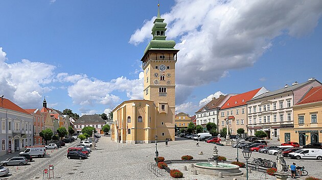 Půvabné rakouské městečko Retz ležící nedaleko českých hranic.