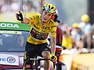 Tour de France 2022, 18. etapa: vítzný Vingegaard v cíli.