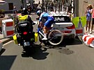 Tour de France 2022, 18. etapa: Jack Bauer naráí do auta, objet ho nemohl...