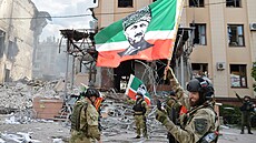 Čečenské jednotky působí na Ukrajině už měsíc.