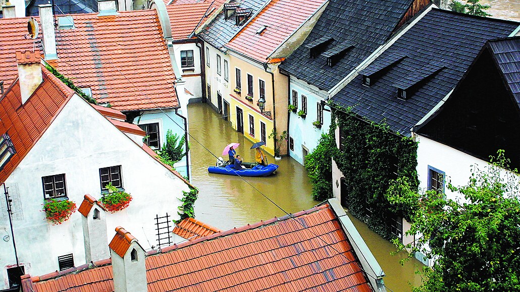 Povodně 2002, Český Krumlov