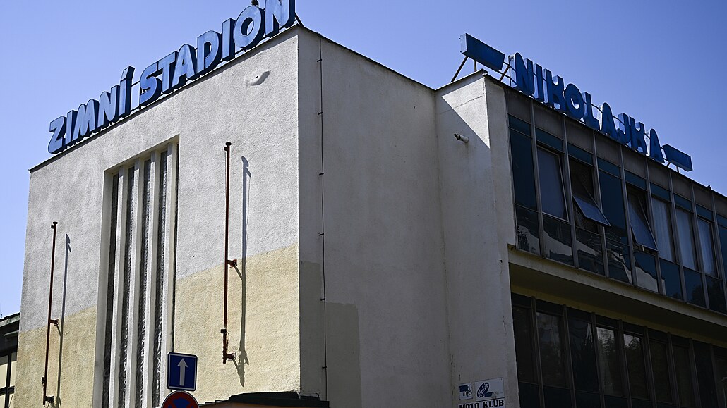 Zimní stadion Nikolajka v Praze 5 na snímku z 10. srpna 2022