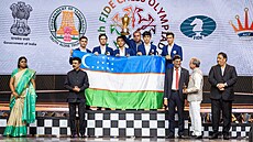achová olympiáda, která se v roce 2022 konala v indickém ennaí. Uzbetí...