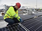 Montá solárních panel na bytový dm