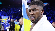 Anthony Joshua po vyhláení výsledku.