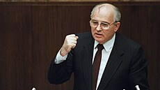 Michail Gorbačov na snímku z ledna 1991