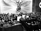 Projev Adolfa Hitlera v íském snmu 1. záí roku 1939.