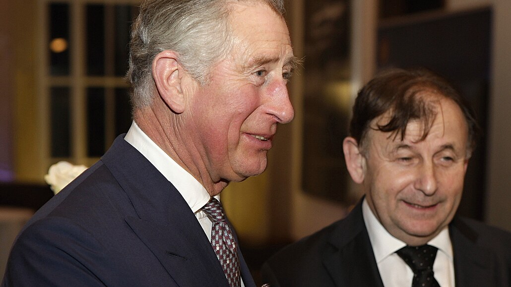Princ Charles s Michaelem Žantovským v Londýně v roce 2012